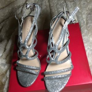 Kelly & Katie silver heels